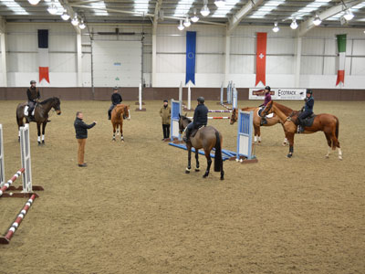 F & I Members training with Nick Turner FBHS at the 2015 Annual course. Photo by Fran Russell